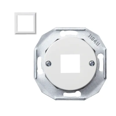 ELSO Anschlussdose WDE011700 | RJ45 8(8) | Unterputz | CAT 5 | 1 Port | Schraubbefestigung | weiß