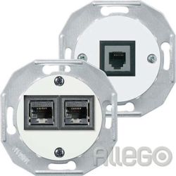 ELSO IAE/UAE-Einsatz weiß,RJ45 8(8)/(8) WDE011701