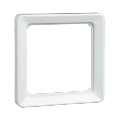 Elso Kombirahmen 1-fach 50x50mm 203084 | Rahmen für Zentralplatte nach DIN 49075 | Kunststoff | glänzend | reinweiß