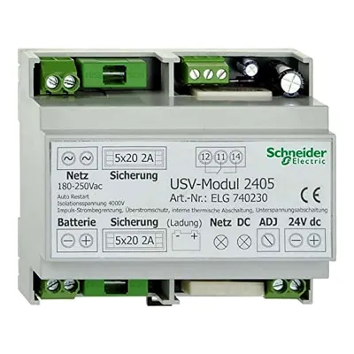 ELSO Netzteil ELG740230 | 24V DC | 600mA | DIN-Schiene 6TE | LED-Anzeige | Pufferbar | Schaltnetzteil REG