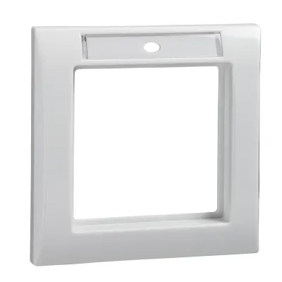 Elso Rahmen 1-fach 264114 | Abdeckrahmen mit Schriftfeld | waagerecht & vertikal | Duroplast | reinweiß RAL 9010