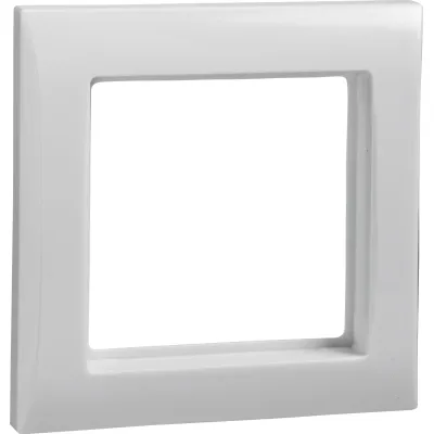 Elso Rahmen 1-fach JOY 264104 | Abdeckrahmen für Schalter & Steckdosen | waagerecht & senkrecht | Duroplast | reinweiß
