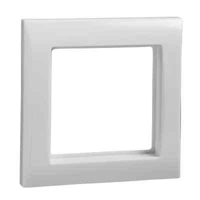 Elso Rahmen 1-fach JOY 264104 | Abdeckrahmen für Schalter & Steckdosen | waagerecht & senkrecht | Duroplast | reinweiß