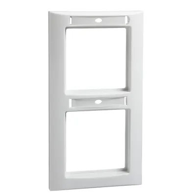 Elso Rahmen 2-fach 264224 | Abdeckrahmen mit Schriftfeld | senkrecht | Duroplast | reinweiß | IP20