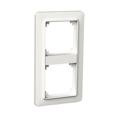 ELSO Rahmen 2-fach Basic WDE002402 | Abdeckung für Schalter & Steckdosen | Kunststoff | Unterputz | weiß RAL 9003