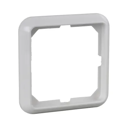 Schneider Electric Elso Rahmen 1-fach 204104 | Abdeckrahmen für Schalter & Steckdosen | Duroplast | glänzend | reinweiß