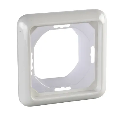 Elso Rahmen 1-fach 224144 | Abdeckrahmen IP44 | Unterputz | bruchfest | Thermoplast | flächenbündig | reinweiß