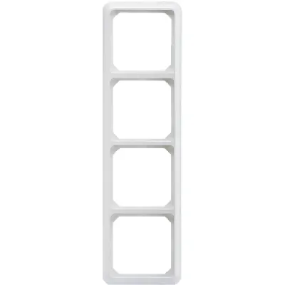 Elso Rahmen 4-fach 224404 | Abdeckrahmen FASHION | bruchfest Thermoplast | waagerecht & senkrecht | reinweiß RAL 9010