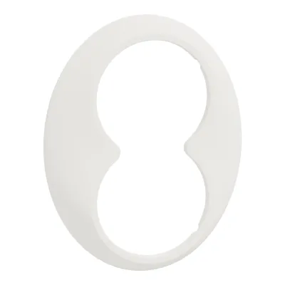 ELSO Rahmen für Steckdose 2-fach WDE011404 | Abdeckrahmen Renova | Kunststoff Thermoplast | matt | weiß RAL 9010