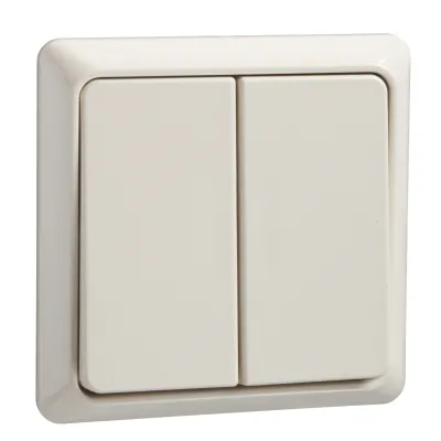 Elso Serienschalter 251500 | Unterputz 2-fach | IP20 | 10A 250V~ | Schraubklemme | Thermoplast | perlweiß