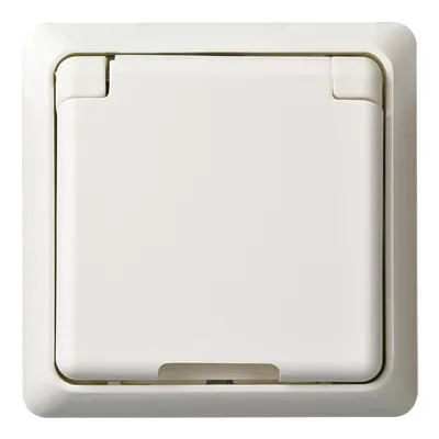ELSO Steckdose 505054 | SCHUKO Schutzkontakt | Klappdeckel | Unterputz | Steckklemme | IP20 | Thermoplast | reinweiß