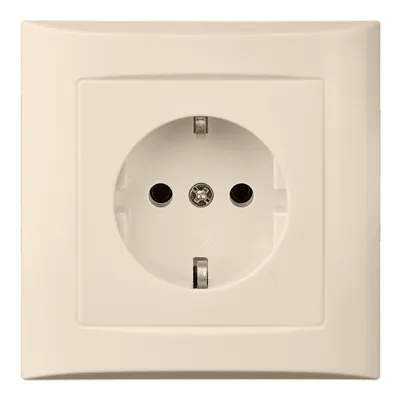 Elso Steckdose Unterputz 265024 | Schuko | Vollplatte | 16A 250V | Steckklemme | IP20 | Duroplast halogenfrei | reinweiß