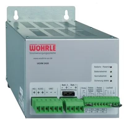 ELSO Netzteil MEDIOPT Care 735230 | 24V DC | 20A | Unterbrechungsfrei | Tiefentladeschutz | LED-Anzeige | Schraubklemme