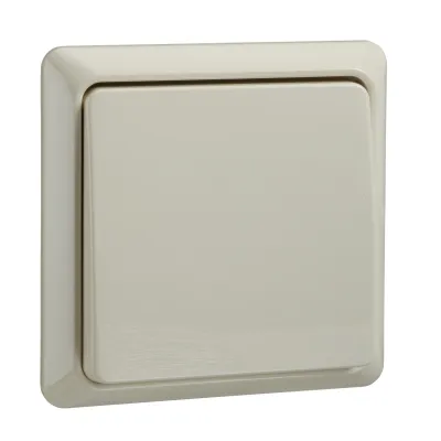 Elso Taster 502100 | Wipptaster 10A 250V | 1 Schließer | Aufputz | Steckklemmen | Thermoplast | perlweiß