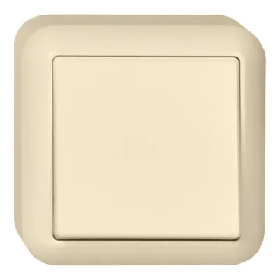 Elso Taster Aufputz 382100 | Wipptaster 1 Schließer | IP20 | 10A 250V | Kunststoff Thermoplast | perlweiß