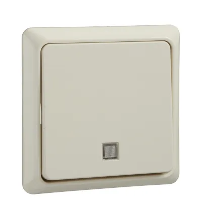 Elso Wipptaster 252130 | Taster beleuchtet | Unterputz | 1 Schließer | 10A 250V | Thermoplast | IP20 | perlweiß