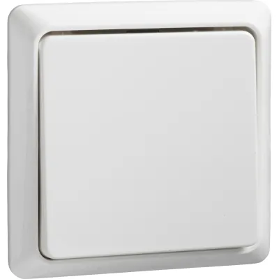 Schneider Electric Elso Taster 506304 | Aufputz flach | 1 Schließer | 42V 1A | schraubenlose Klemmen | reinweiß