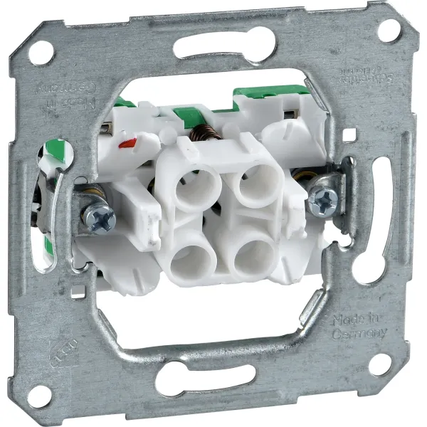 Schneider Electric Elso Taster-Unterputz 112100 | 10A 250V | 1 Schließer | Steckklemme | Wippe | Reinweiß | Halogenfrei