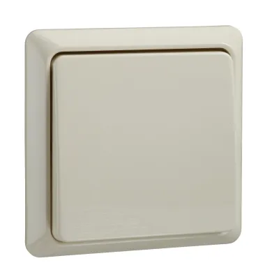 Elso Universalschalter 501600 | Wechselschalter 10A 250V | Aufputz | Steckklemme | Thermoplast | perlweiß