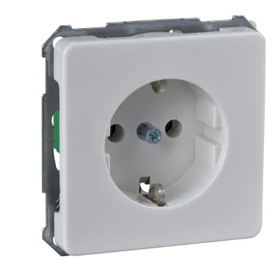Elso Steckdoseneinsatz Unterputz 205054 | Schuko-Steckdose | ohne Kralle | Steckklemmen | 16A 250V | IP20 | reinweiß