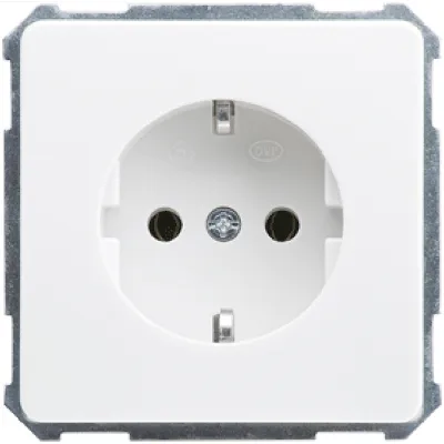 Elso Steckdose Unterputz | SCHUKO 16A 250V | Schraubklemme | IP20 | Duroplast | halogenfrei | reinweiß