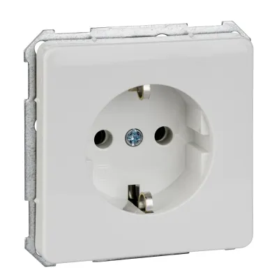 Elso Steckdoseneinsatz 225004 | SCHUKO Unterputz Steckdose 16A | antibakteriell | Steckklemme | IP20 | reinweiß
