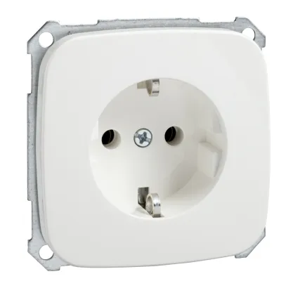 Elso Steckdose SCHUKO Unterputz 285004 | 16A 250V | Steckklemmen | IP20 | Zentralplatte | Kunststoff | reinweiß