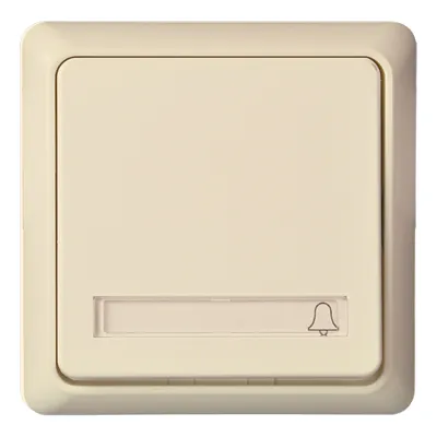 Elso Taster mit Schriftfeld 242110 | Wipptaster Unterputz 1-fach IP20 | beleuchtbar | Thermoplast | perlweiß