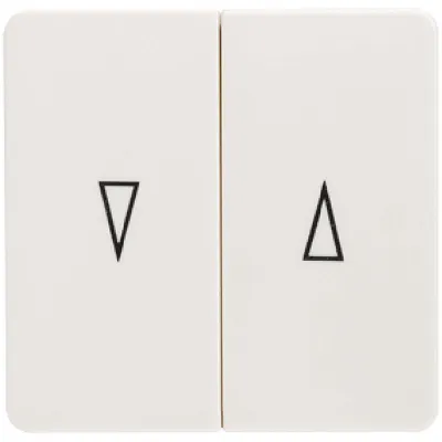 Elso Wippe Jalousietaster/Jalousieschalter 213800 | Pfeilsymbole | zweiteilig | Klemmbefestigung | Kunststoff | perlweiß