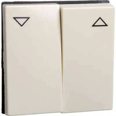 ELSO Wippe Jalousietaster 273800 | Paarig | Pfeilsymbole | Klemmbefestigung | Duroplast | matt | perlweiß