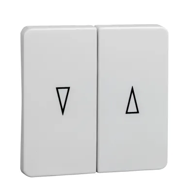 ELSO Wippe für Jalousietaster 213804 | zweiteilig | Pfeilsymbole | Duroplast glänzend | reinweiß RAL 9010