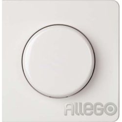 ELSO Zentralplatte Dimmer mit Drehknopf ELG227014 FAB reinweiß Elso Zentralplatt