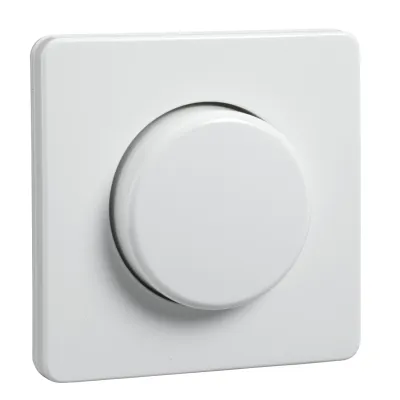 Elso Zentralplatte für Dimmer ELG227014 | Drehknopf | für ELSO Dimmereinsatz 174330 | Thermoplast | glänzend | reinweiß