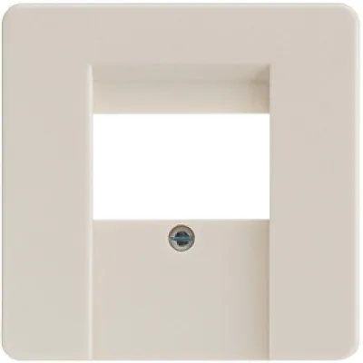 Elso Zentralplatte 206010 | TAE-Abdeckung 3-fach | passend für Fernmeldeanschlussdose | Duroplast | perlweiß