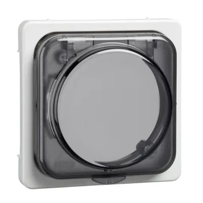 ELSO Zentralplatte 207214 | Zeitschaltuhr Abdeckung | Tages- & Wochenzeitschaltuhr | Thermoplast | reinweiß