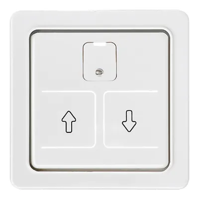 Elso Zentralplatte 207064 | Rollladenschalter Abdeckung | Jalousietaste zweiteilig | Symbol Pfeile | Thermoplast | IP20