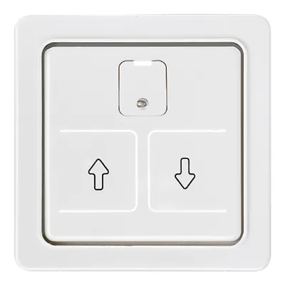 Elso Zentralplatte 207064 | Rollladenschalter Abdeckung | Jalousietaste zweiteilig | Symbol Pfeile | Thermoplast | IP20