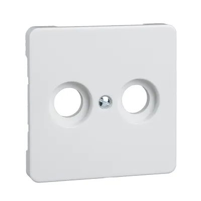 Elso Zentralplatte Antennensteckdose 206024 | 2-Loch | Koaxial | Kunststoff Duroplast | Unterputz | IP20 | reinweiß
