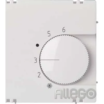 Elso Zentralplatte Temperaturregler JOY 367104 | Drehknopf | Stufenschalter | Thermoplast | IP20 | reinweiß