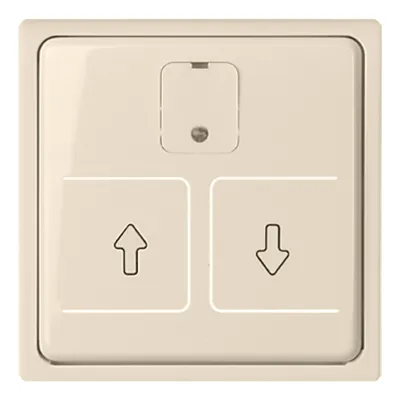 Elso Zentralplatte 367254 | Rollladensteuerung Jalousie Drehknopf | Thermoplast matt | Schraubbefestigung | reinweiß