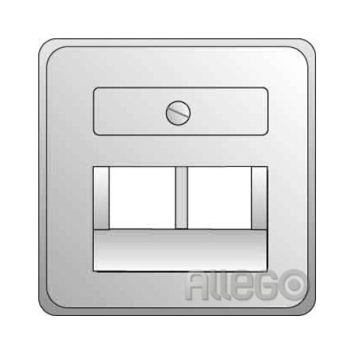 Bild: ELSO Zentralplatte UAE 2xRJ45 JOY 366414 reinweiß Elso Zentralplatte UAE 2xRJ45