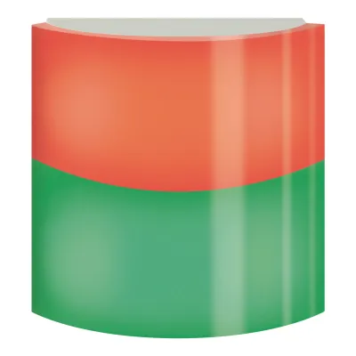 ELSO Zimmermodul ELG745010 | Rufanlagenmodul mit LED Signalleuchte rot/grün | 24V DC | 55dB Summer | IP20 | weiß