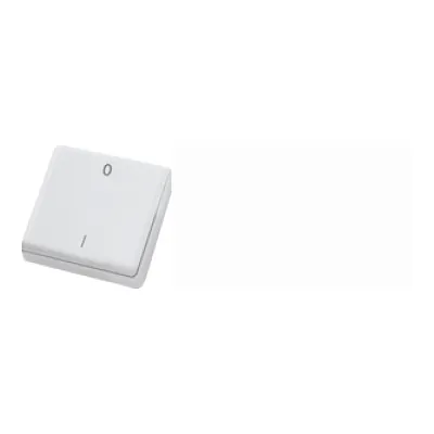 ELTAKO Funk-Minihandsender FMH2S-rw 30000082 | 2-Kanal | batterielos | 43x43mm | 30m Reichweite | Smart Home | weiß