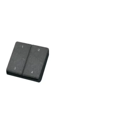 ELTAKO Funk-Minihandsender FMH4-sz 30000234 | 4-Kanal | batterielos | EnOcean | 43x43mm | 30m Reichweite | schwarz