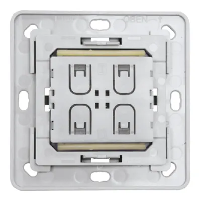 Eltako Funktaster-Einsatz FTE215BLE | Wandsender 4-fach | EnOcean | Bluetooth | 30m Reichweite | Aufputz