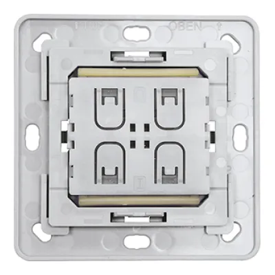 Eltako Funktaster-Einsatz FTE215BLE | Wandsender 4-fach | EnOcean | Bluetooth | 30m Reichweite | Aufputz