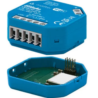 ELTAKO Beschattungsaktor AP64ESB+E ESB64NP-IPM | Unterputz | 1 Schließer | Matter, Wi-Fi, EnOcean | IP20 | blau