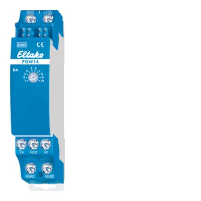 Eltako RS485-Bus-Gateway FGW14 30014017 | Mehrfach-Gateway | bidirektional | 1 TE | 12V DC | Hutschiene | 0,5W | IP20