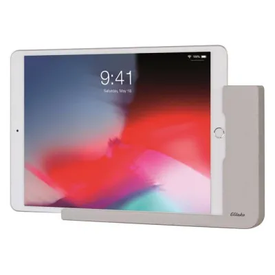 ELTAKO OnWall-uniDock 30000001 | iPad ab 5. Gen | Aluminium | höhenverstellbar | Aufputz | Netzteil | Alu natur