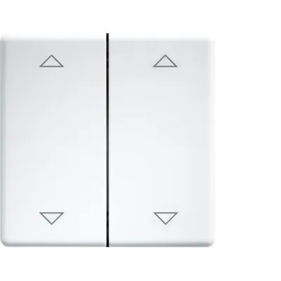 Eltako Doppelwippe DW-FT55-wg+2P 30000985 | Funkbus | Kunststoff | 55x55mm | Pfeil Symbole | weiß glänzend